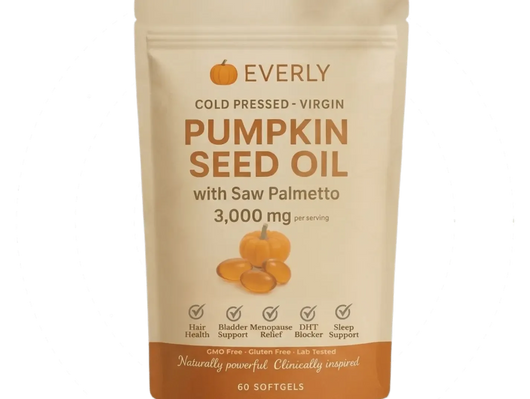 Everly Pumpkin Seed Oil Softgels.