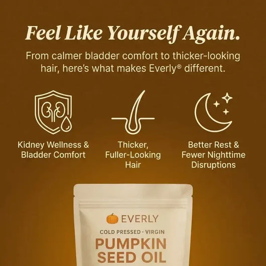 Everly Pumpkin Seed Oil Softgels.